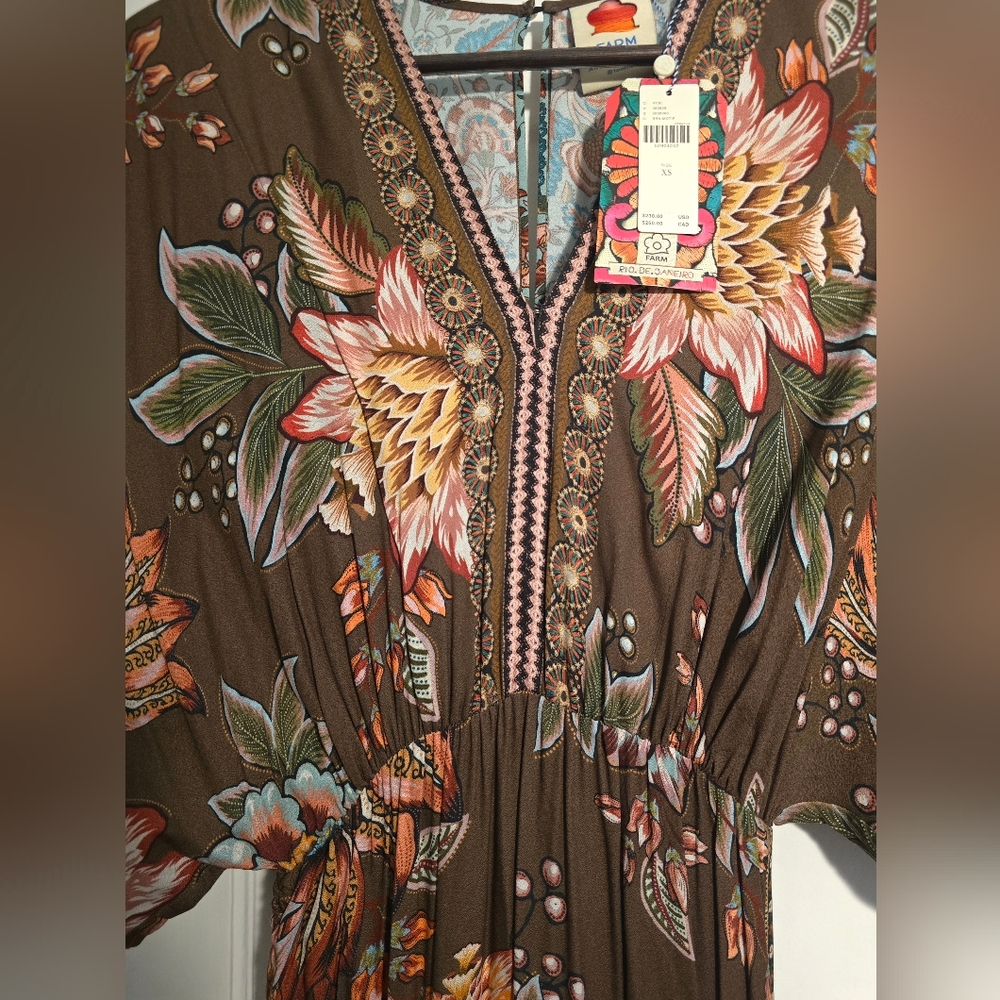 Anthropologie Farm Rio Floral Maxi Dress - Picture 7 of 11